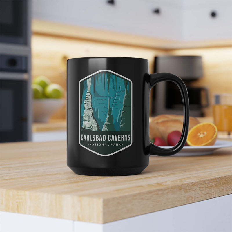 Carlsbad Caverns National Park Black Coffee Mug