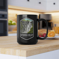 Cuyahoga National Park Black Ceramic Mug