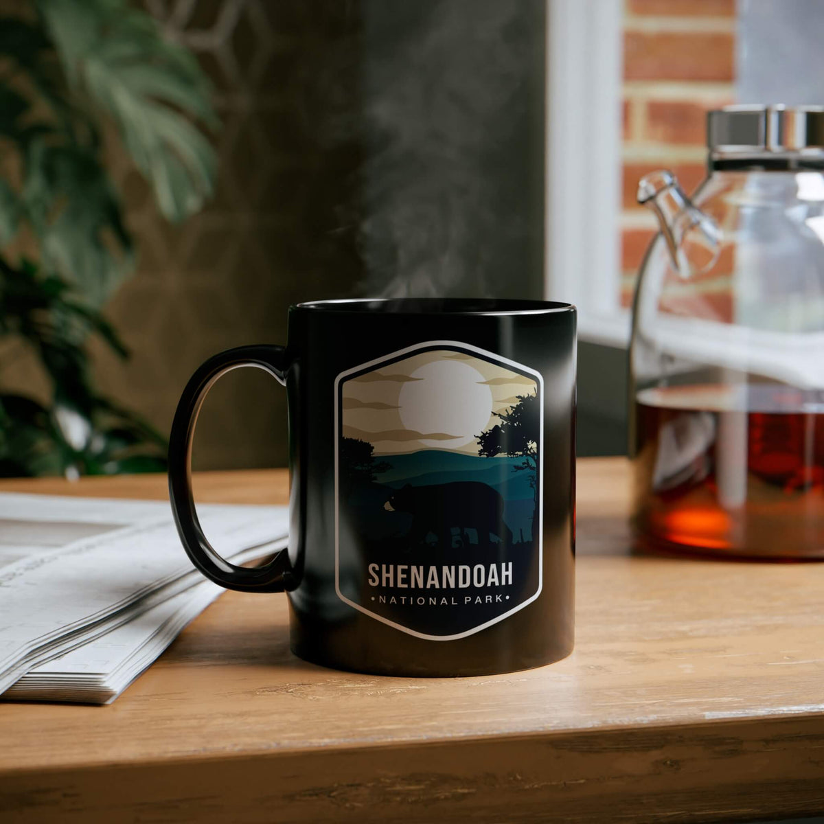 Shenandoah National Park black coffee mug