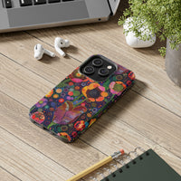 Pointillist Sunburst Bloom Floral Phone Case