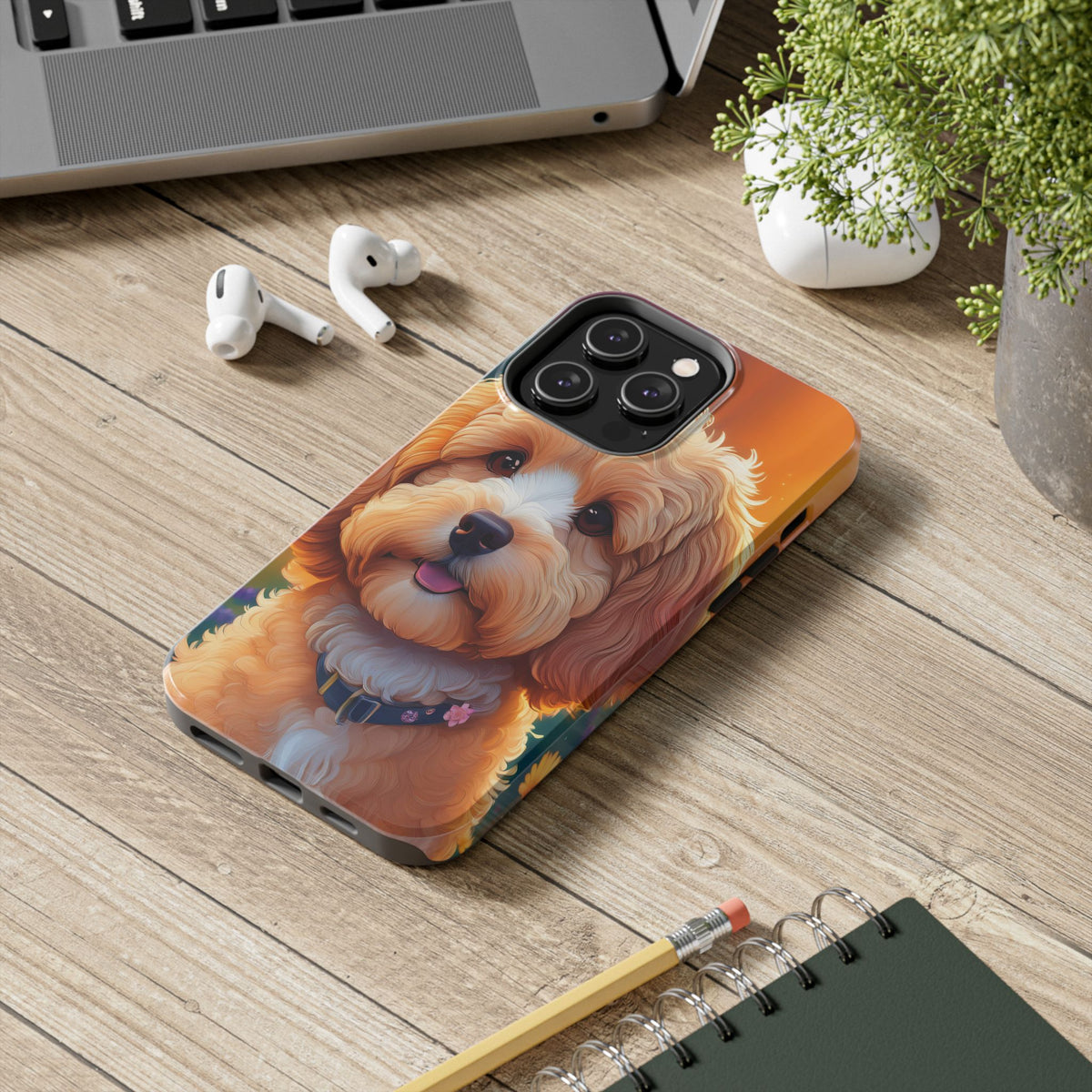 Cavapoo Dog iPhone and Samsung Case with Free Shipping