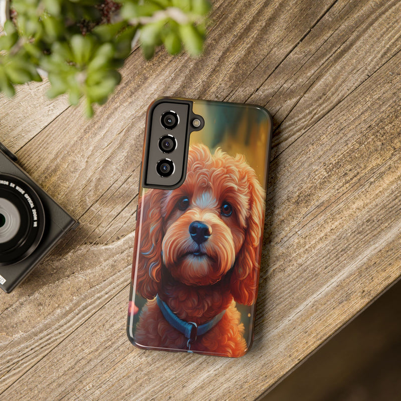 Cute Red Cavapoo Phone Case with Free Shipping