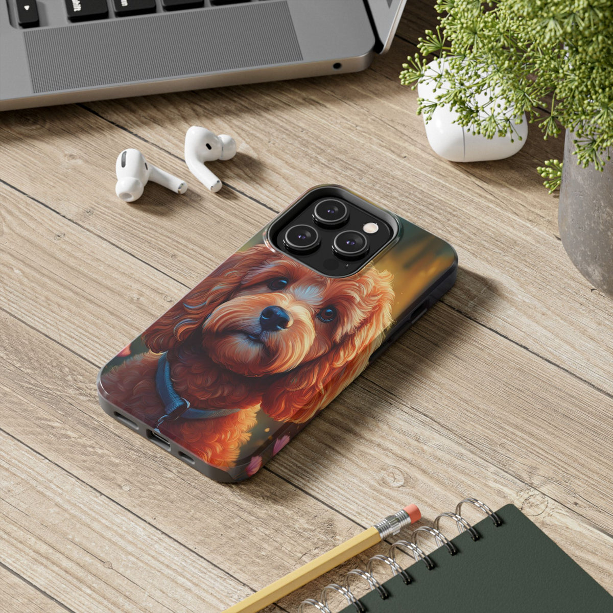 Cute Red Cavapoo Phone Case with Free Shipping