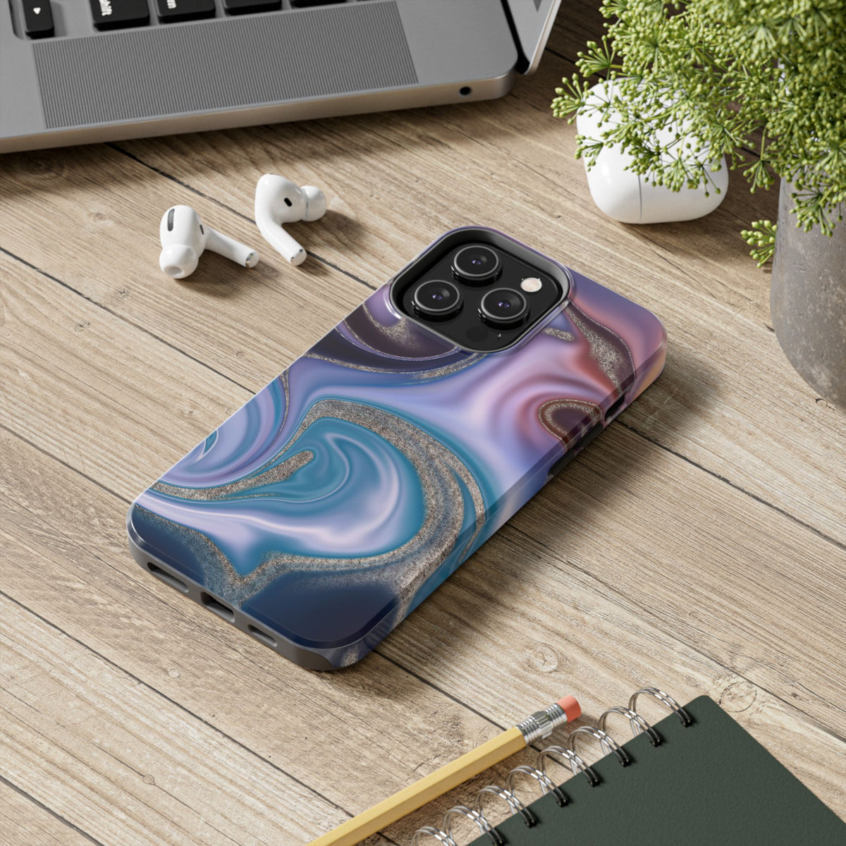 Swirled Marble Phone Case