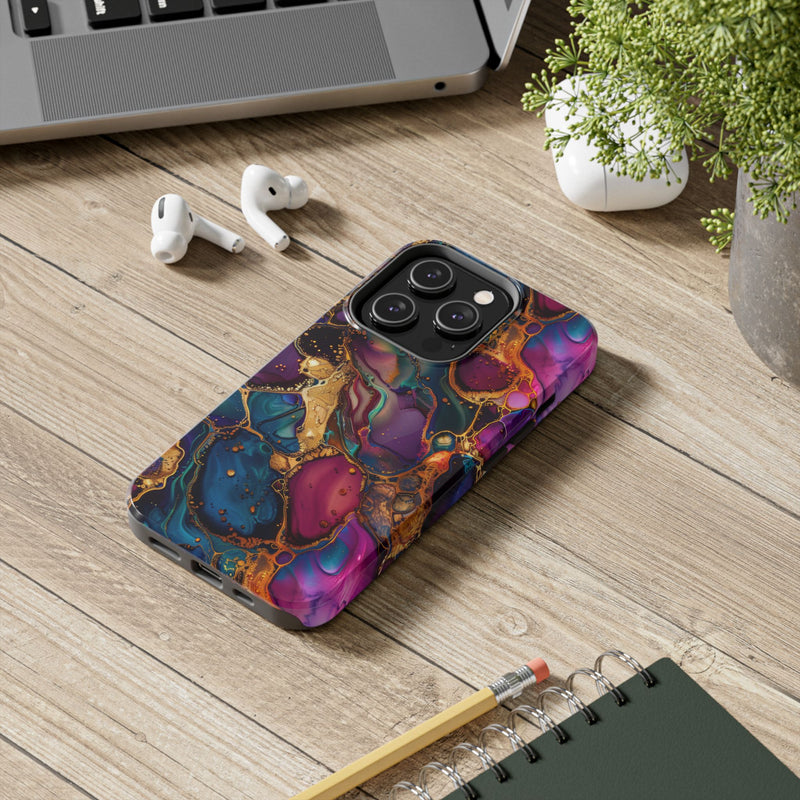 Exclusive Molten Jewel Phone Case, Shockproof Impact Resistant Cover