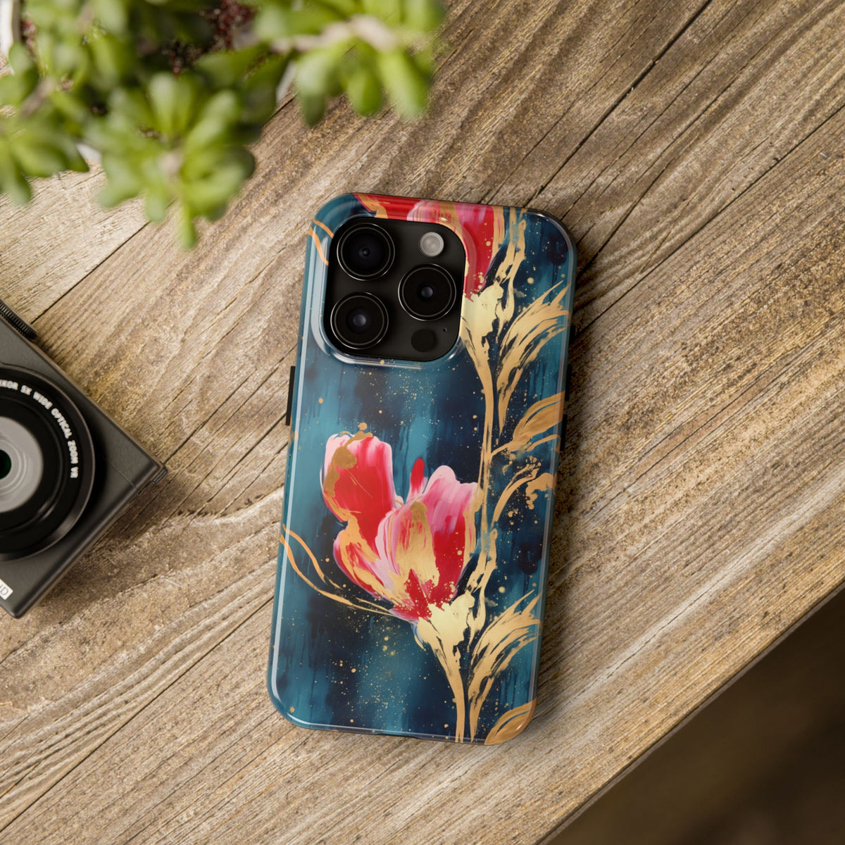 Luxe Painted Tulip Floral Phone Case, Elegant Gold and Red Flower Design, Phone Cover with Free Shipping – Poppy and Oak Luxe Painted Tulip Floral Phone Case, Elegant Gold and Red Flower Design, Phone Cover with Free Shipping – Poppy and Oak