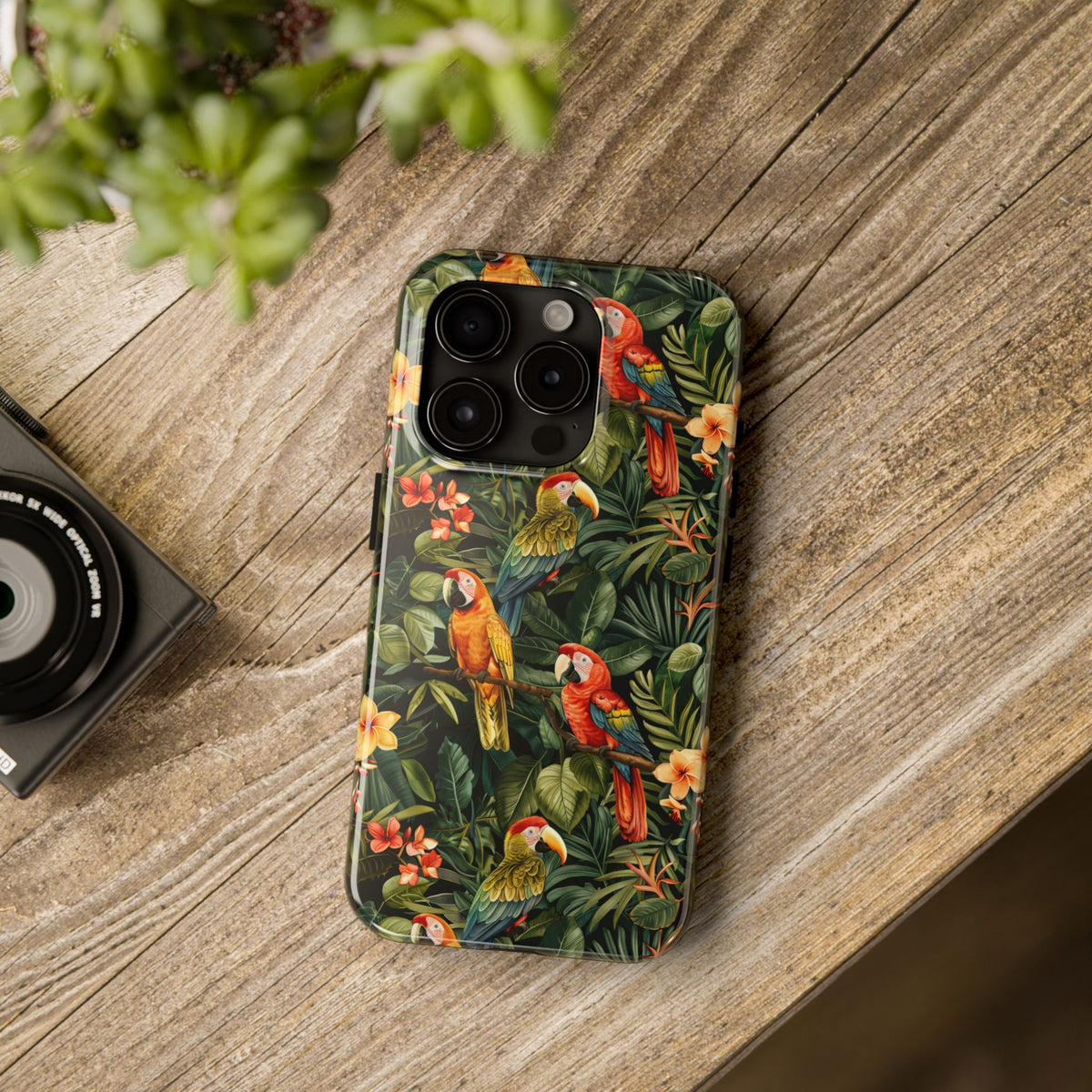 Tropical Parrot Jungle Phone Case