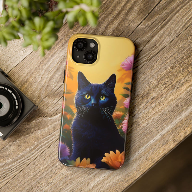 Black Cat Phone Case for iPhone and Samsung