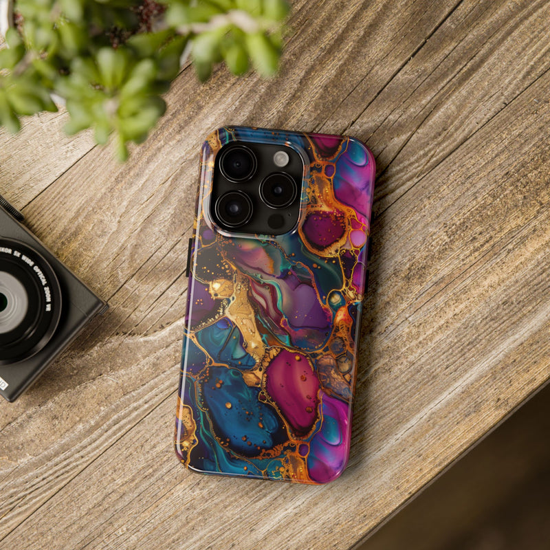 Exclusive Molten Jewel Phone Case, Shockproof Impact Resistant Cover