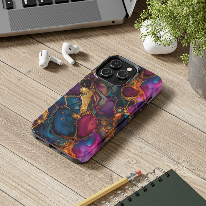 Exclusive Molten Jewel Phone Case, Shockproof Impact Resistant Cover