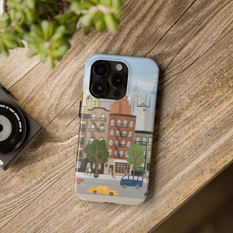 New York City Street Scene Phone Case