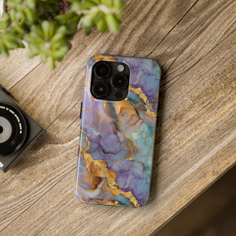 Exclusive Amethyst Drift Marble Pattern Phone Case