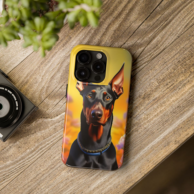 Doberman Dog iPhone and Samsung Phone Case with Free Shipping