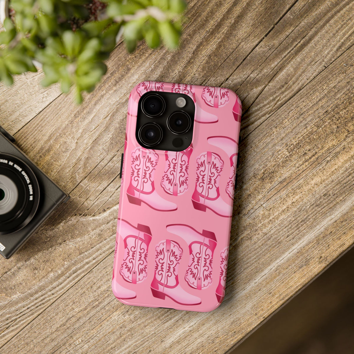 Pink Cowboy Boots Cute Country Phone Case