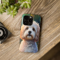 White Cavapoo Dog Phone Case