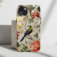 Elegant Bird and Floral Phone Case