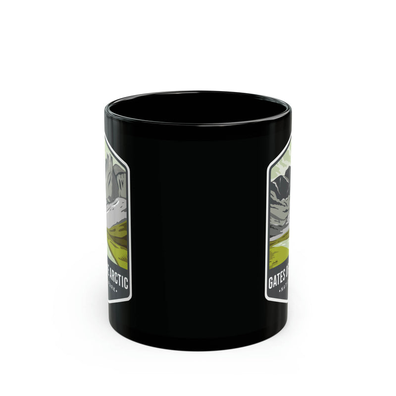 Gates of the Arctic National Park Black Ceramic Mug