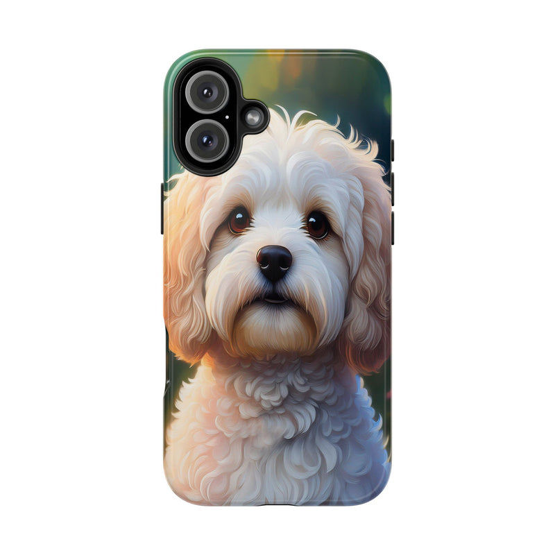 White Cavapoo Dog Phone Case