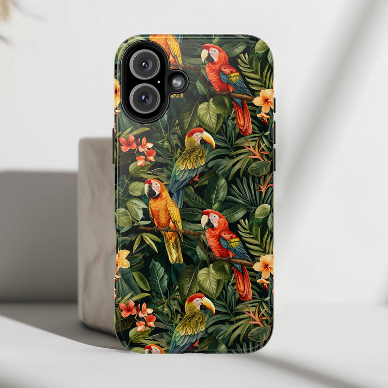 Tropical Parrot Jungle Phone Case