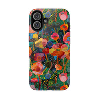 Pointillist Stardust Petals Floral Phone Case