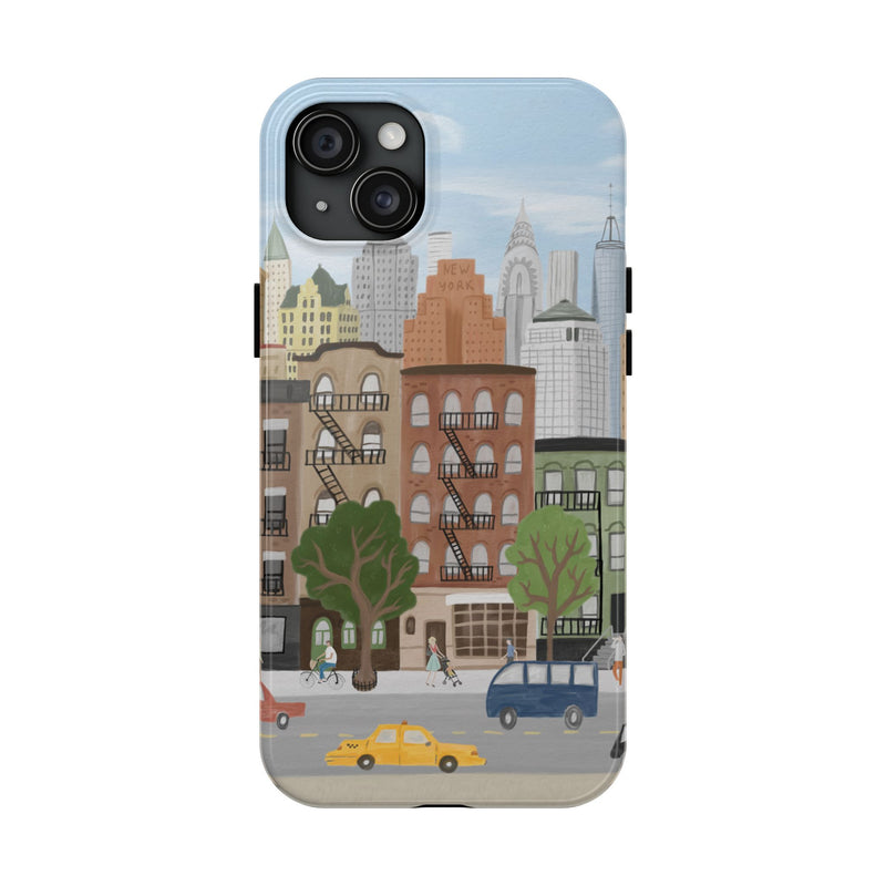 New York City Street Scene Phone Case