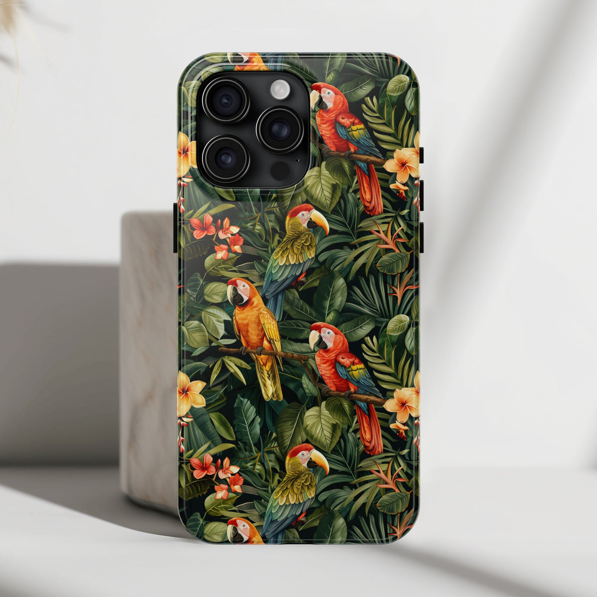 Tropical Parrot Jungle Phone Case