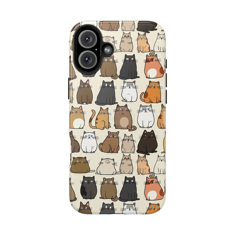 Cartoon Cats iPhone and Samsung Phone Case with Free Shipping