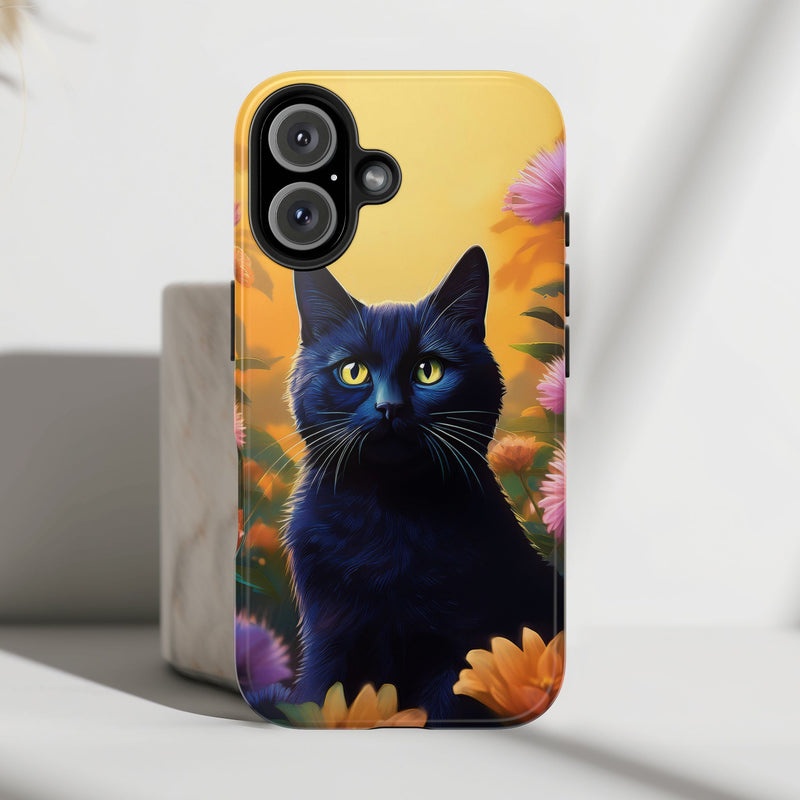 Black Cat Phone Case for iPhone and Samsung