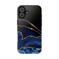 Blue Black Agate Stone Pattern Phone Case