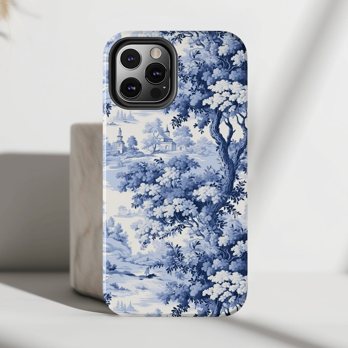 Blue and White Toile Phone Case Blue and White Toile Phone Case