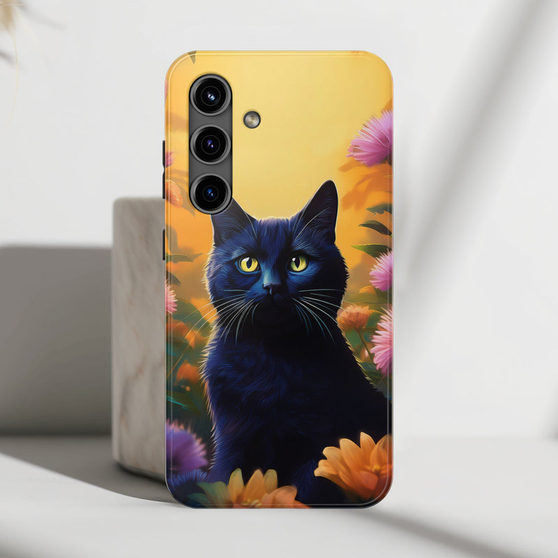 Black Cat Phone Case for iPhone and Samsung