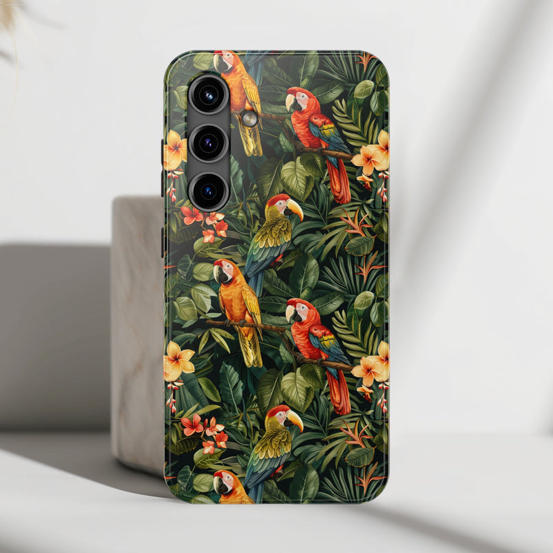 Tropical Parrot Jungle Phone Case