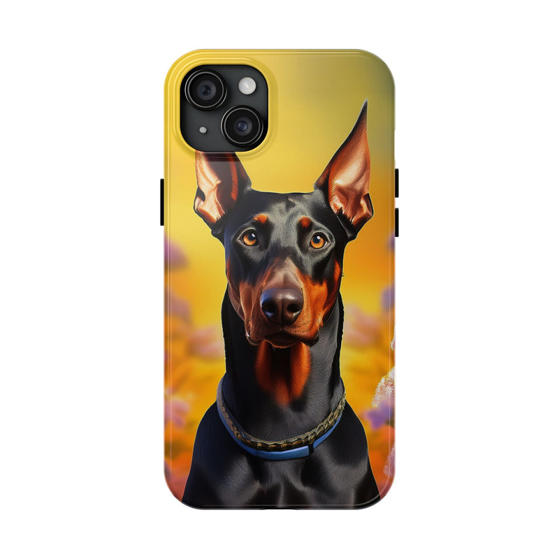 Doberman Dog iPhone and Samsung Phone Case with Free Shipping