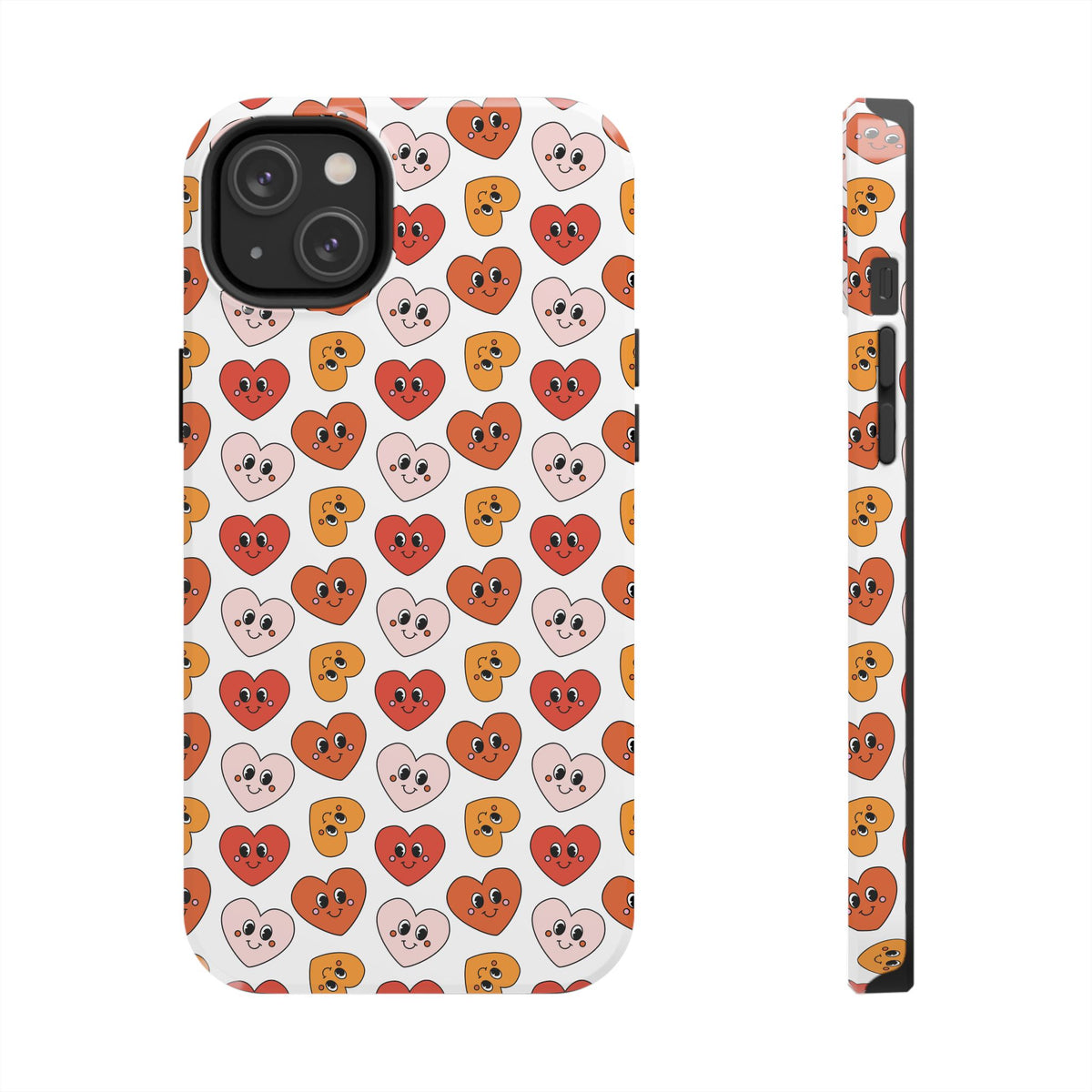 Retro Smiling Hearts Phone Case with Free Shipping