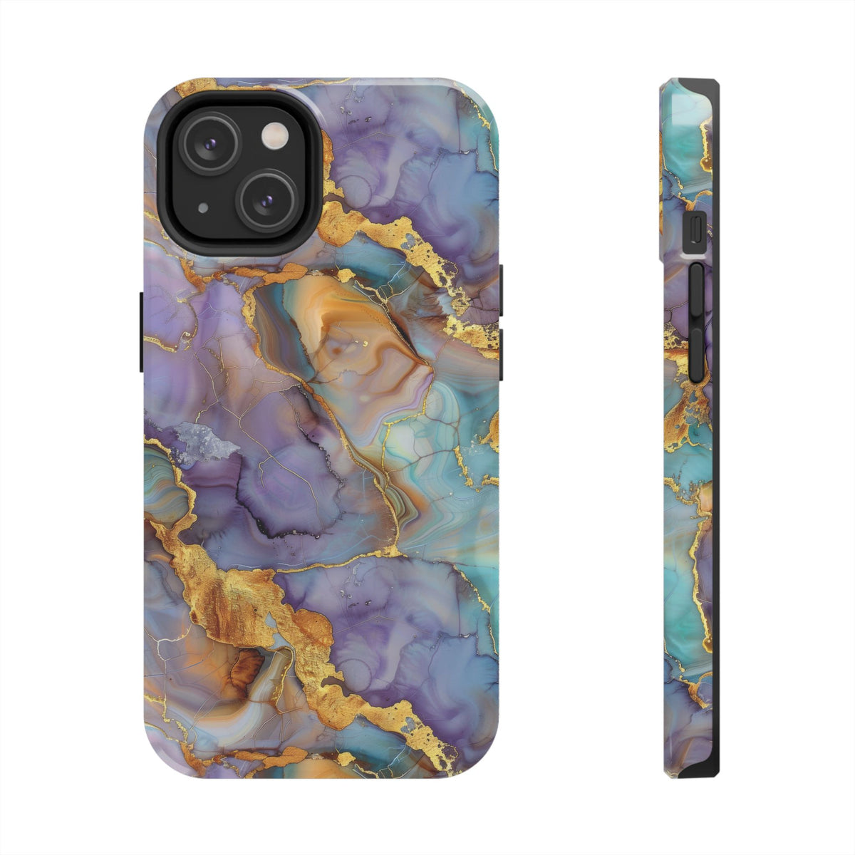 Exclusive Amethyst Drift Marble Pattern Phone Case