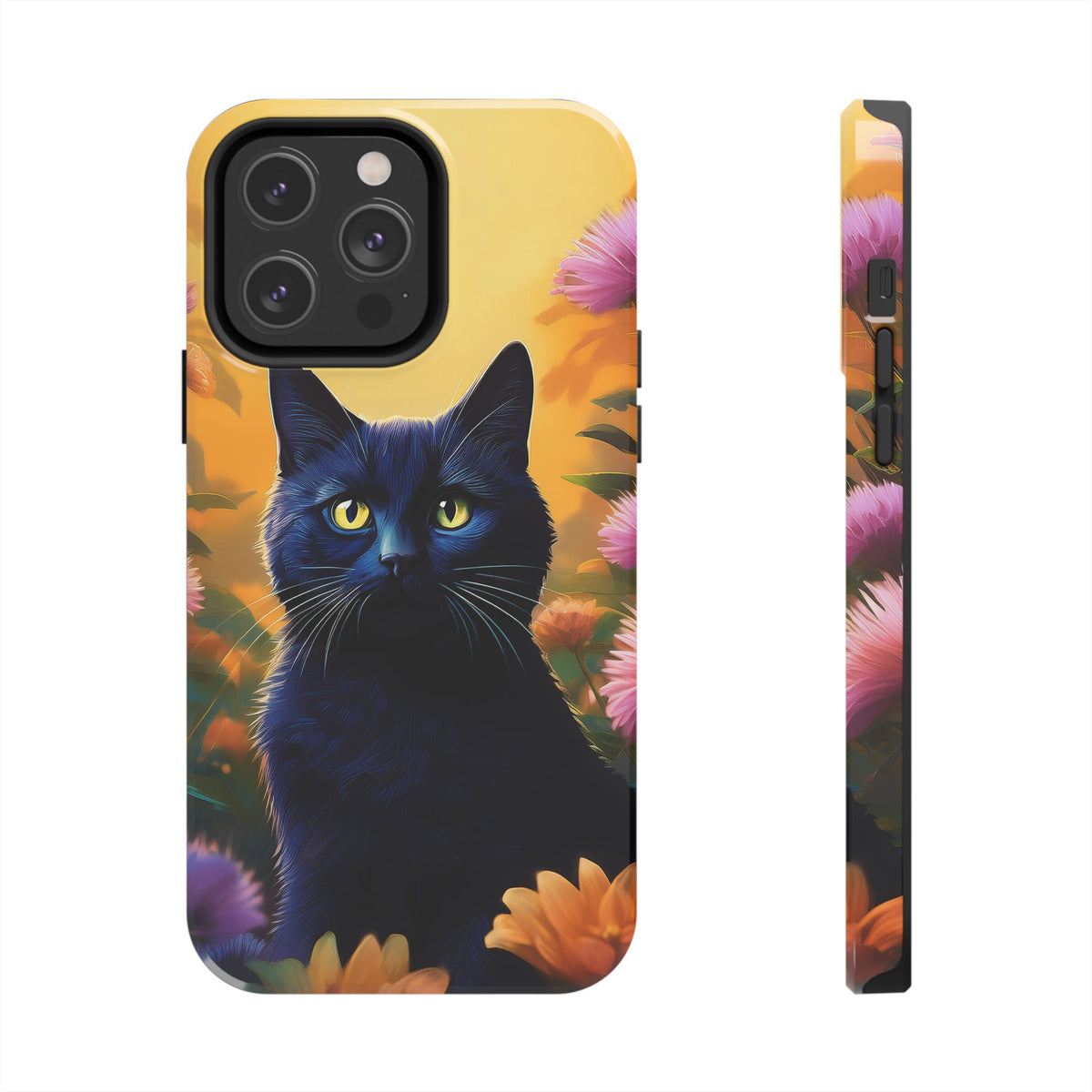 Black Cat Phone Case for iPhone and Samsung