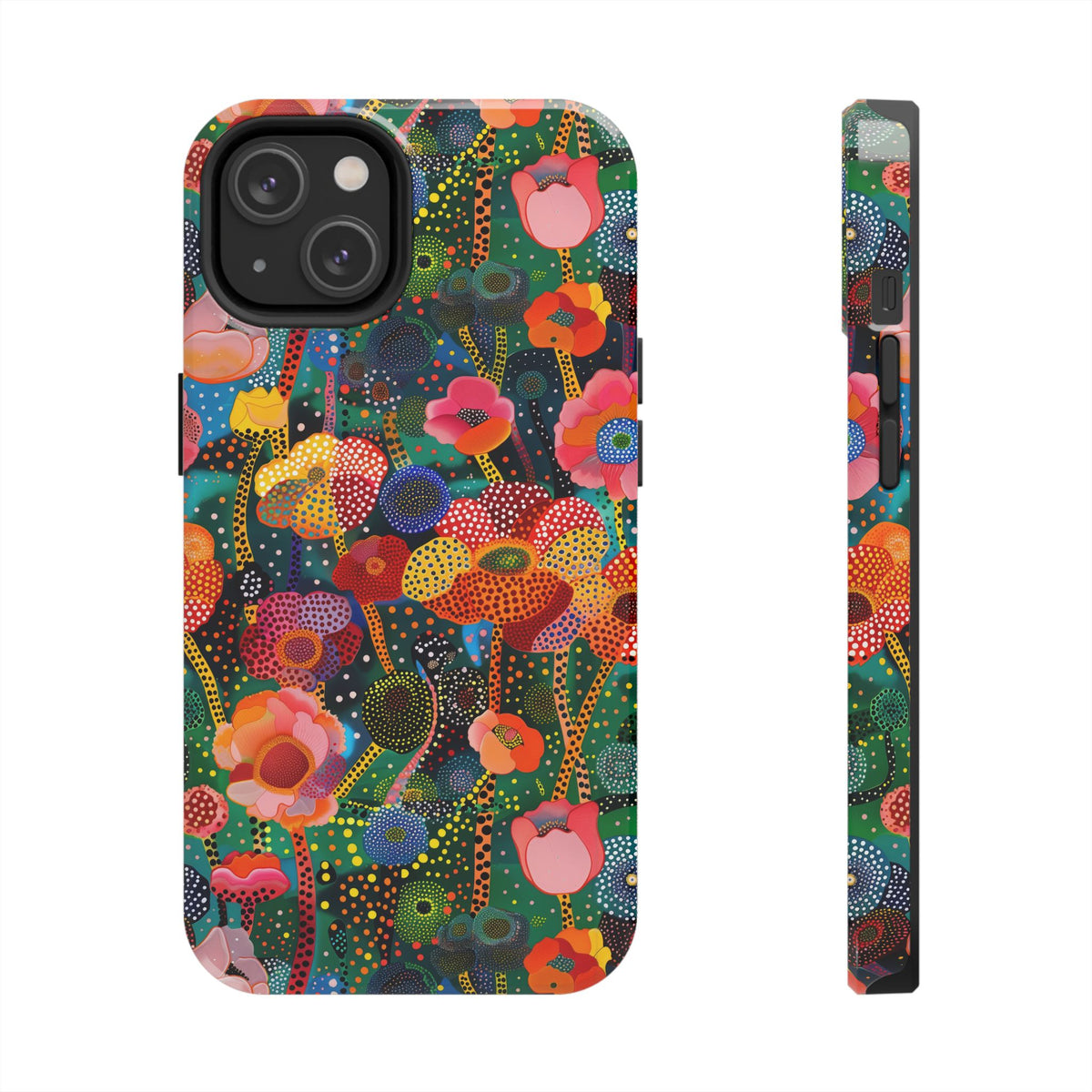 Pointillist Stardust Petals Floral Phone Case