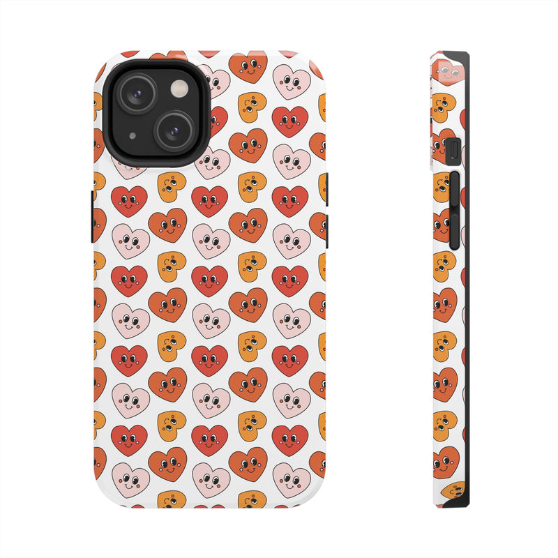 Retro Smiling Hearts Phone Case with Free Shipping