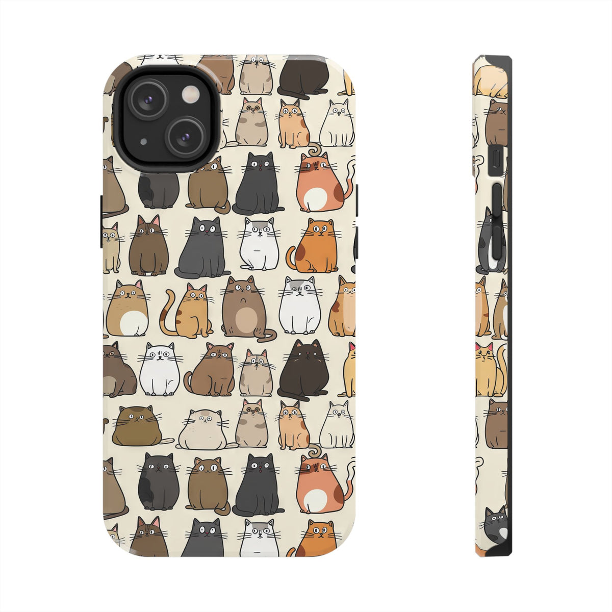 Cartoon Cats iPhone and Samsung Phone Case with Free Shipping