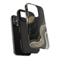 Black and Gold Marble iPhone and Samsung Phone Case