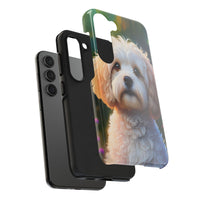 White Cavapoo Dog Phone Case