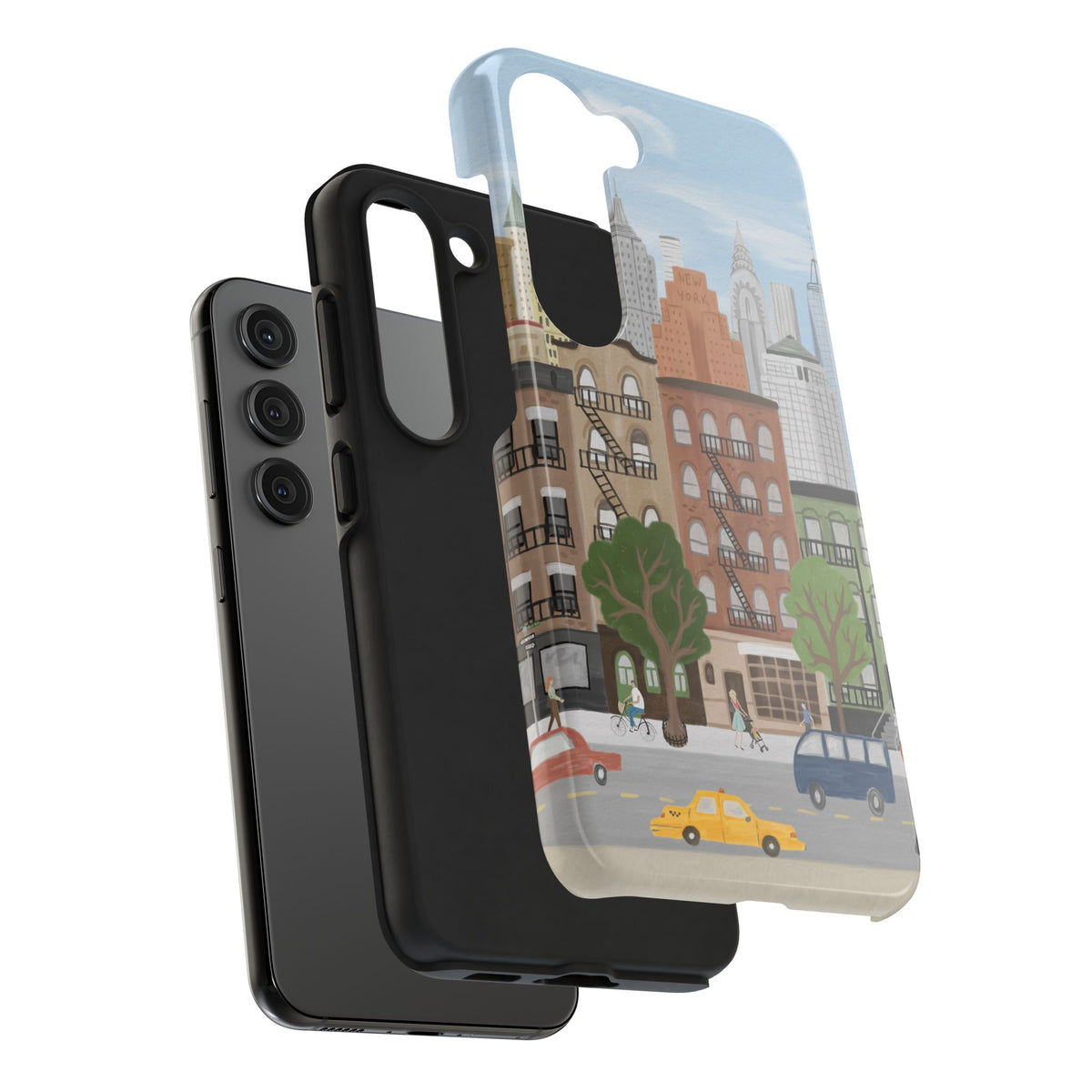 New York City Street Scene Phone Case