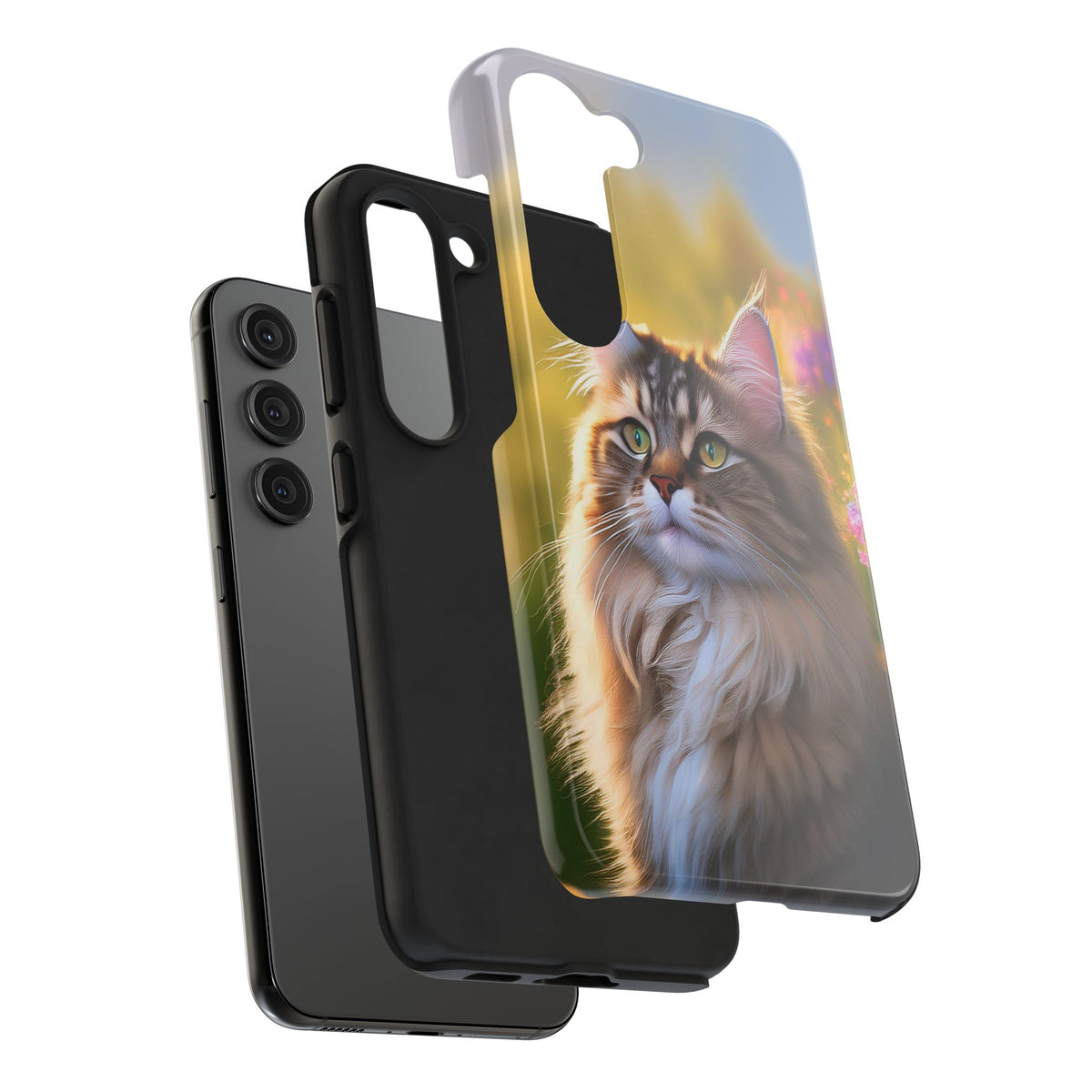 Siberian Cat Phone Case, Perfect for Holiday Pet Gifting with Free Shipping