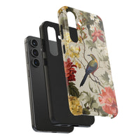 Elegant Bird and Floral Phone Case