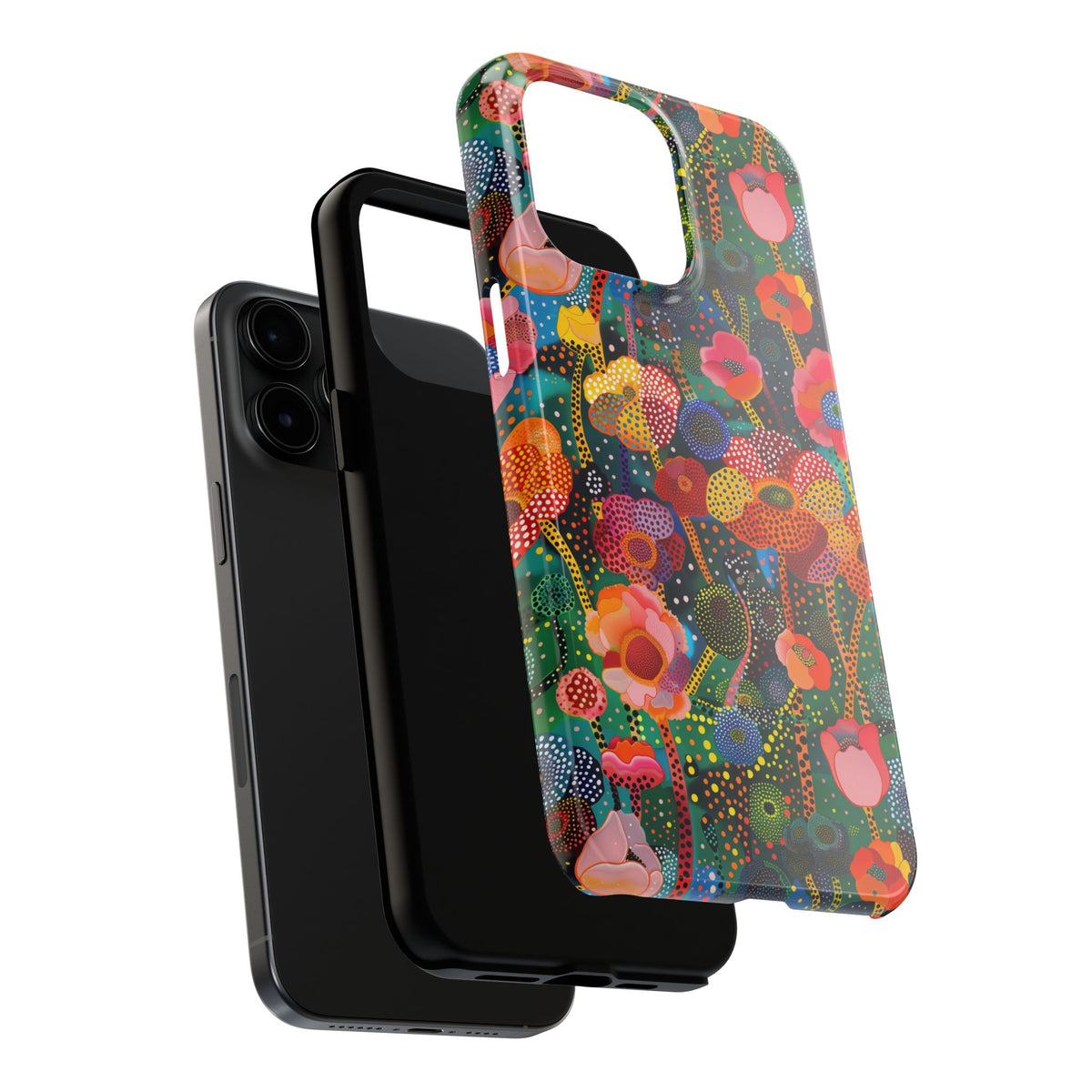 Pointillist Stardust Petals Floral Phone Case