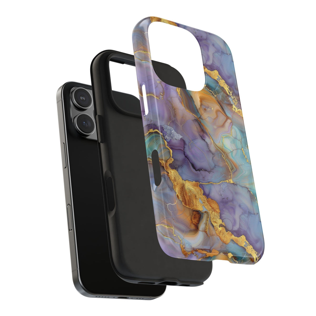 Exclusive Amethyst Drift Marble Pattern Phone Case