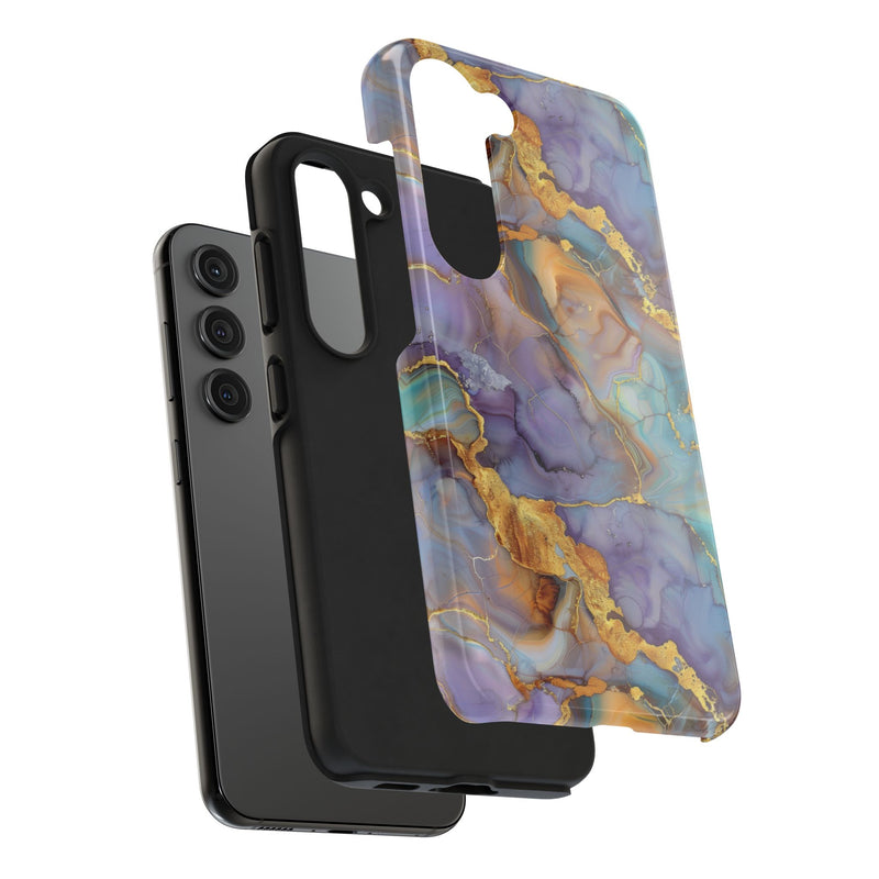 Exclusive Amethyst Drift Marble Pattern Phone Case