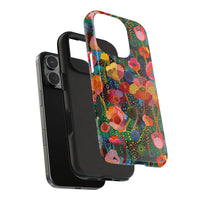 Pointillist Stardust Petals Floral Phone Case