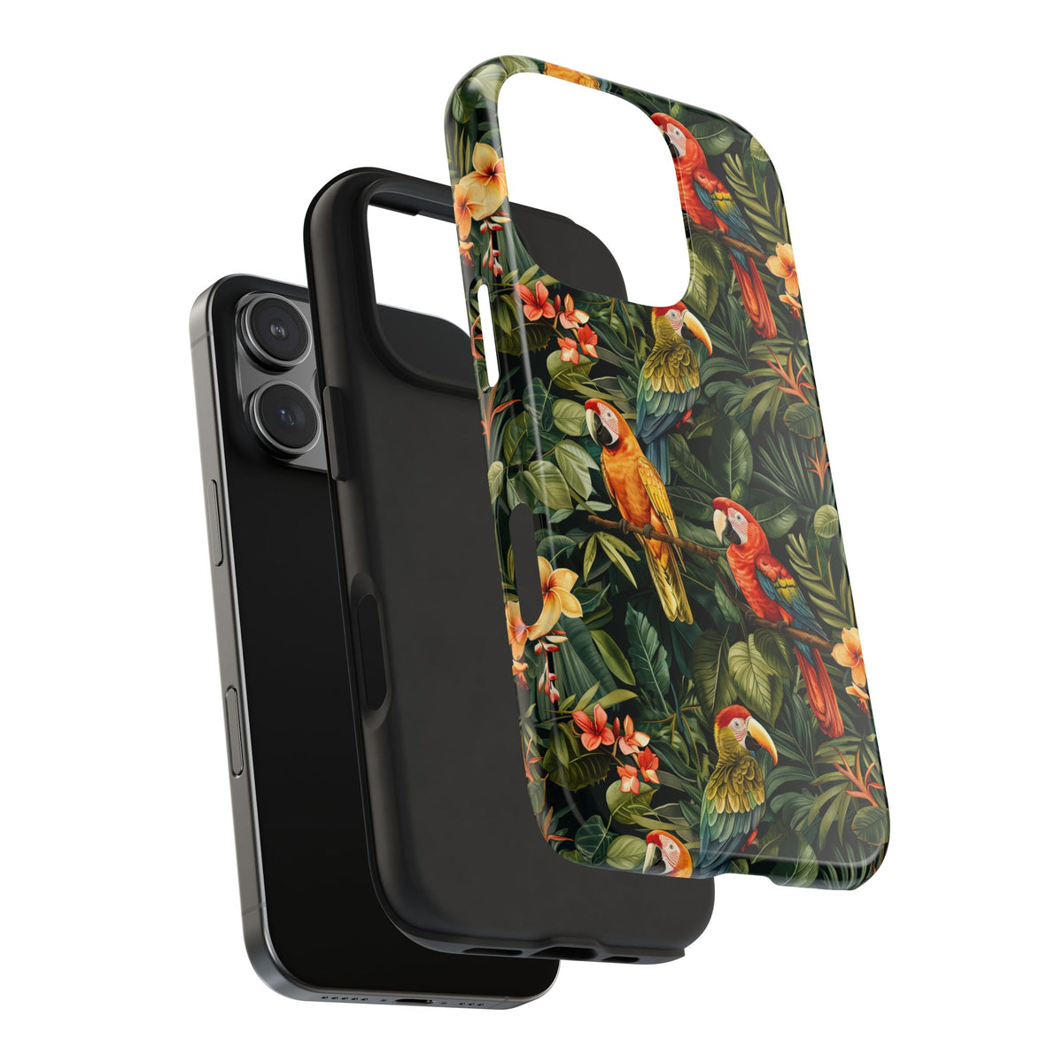 Tropical Parrot Jungle Phone Case