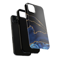 Blue Black Agate Stone Pattern Phone Case